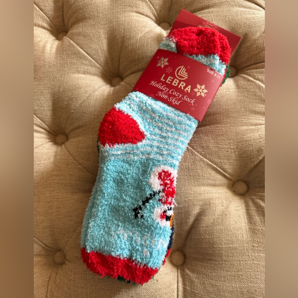 Holiday Cozy Non-Skid Sock Set by Lebra NWT